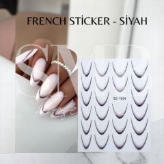 FRENCH STİCKER - SİYAH