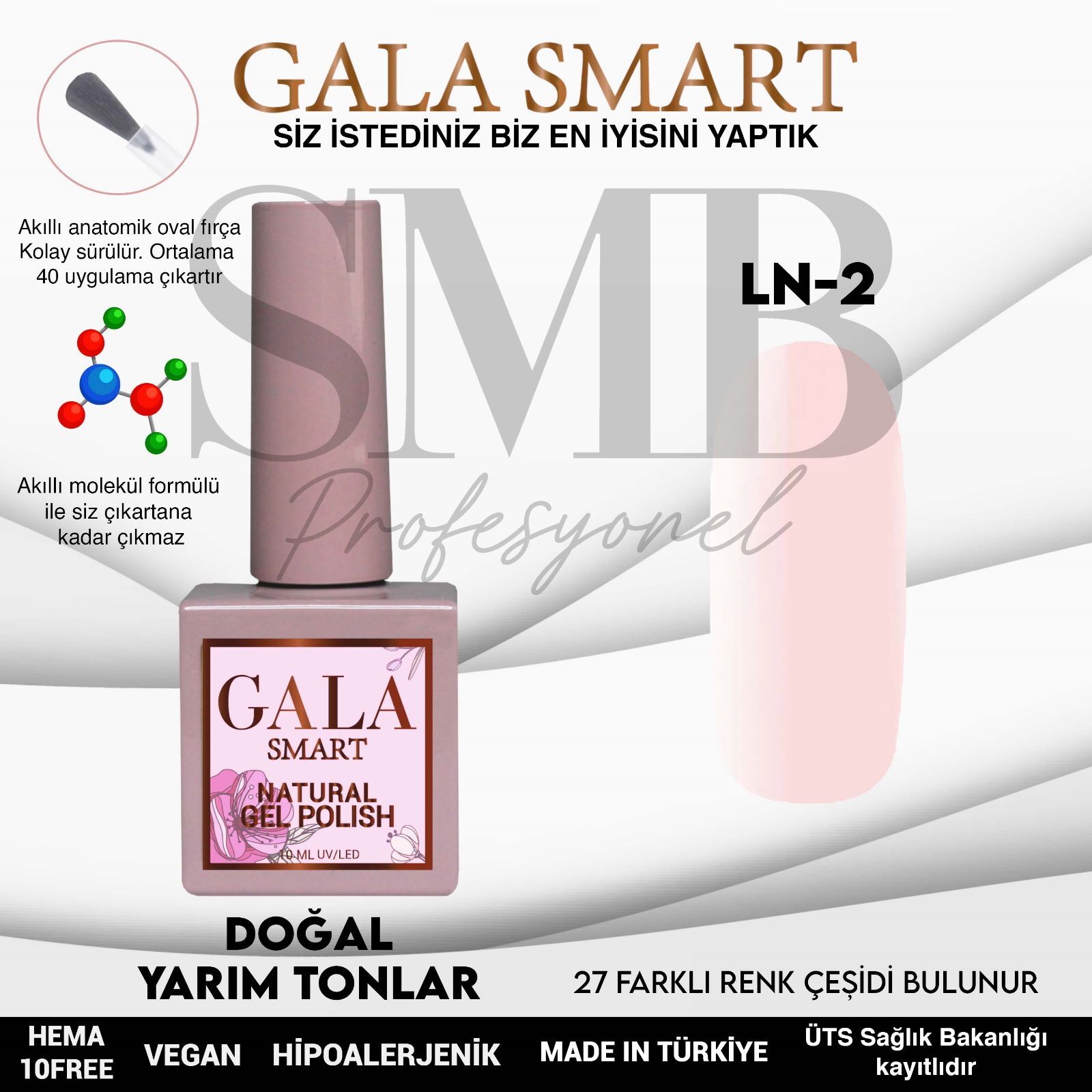 GALA SMART NATURAL KALICI OJE 10 mle LN2