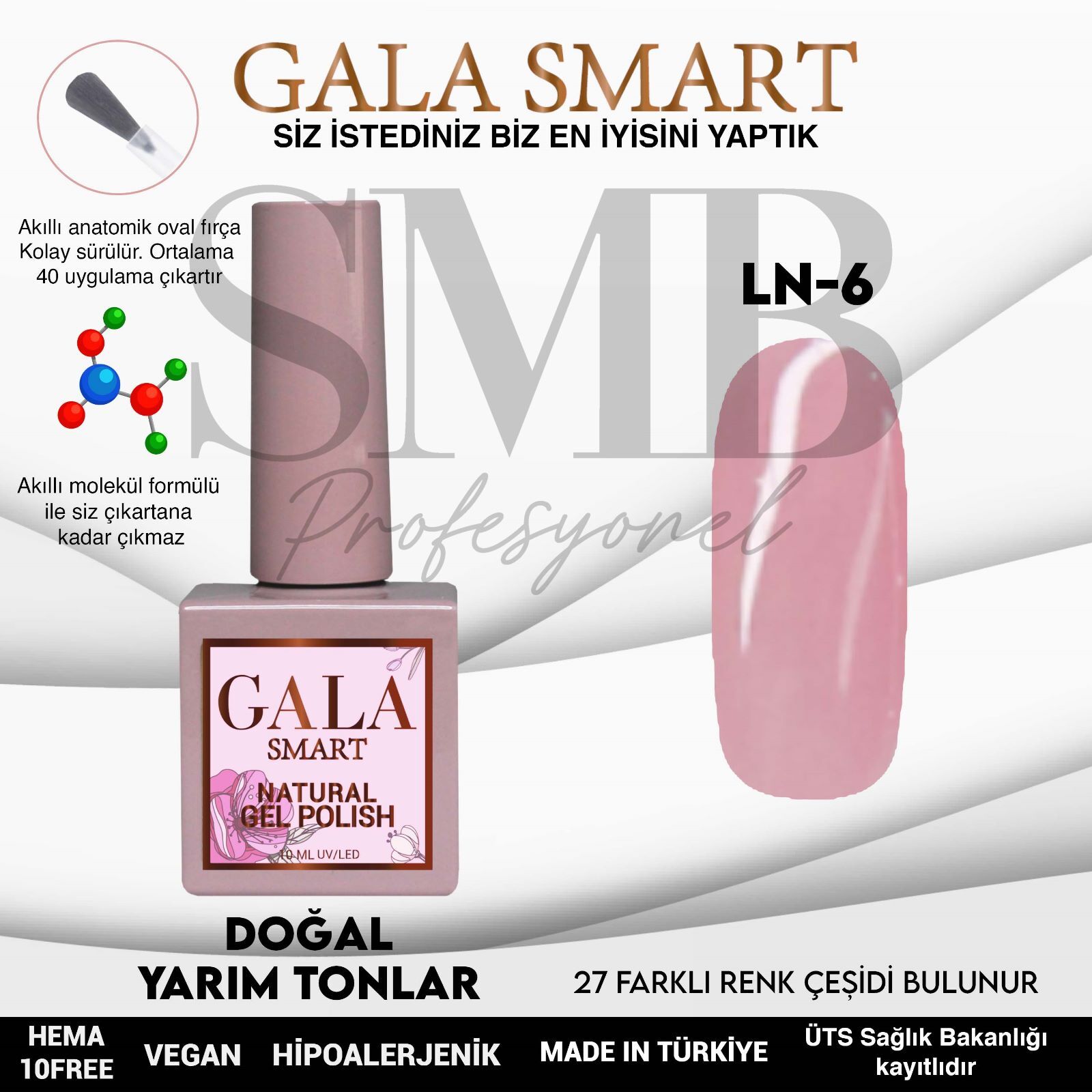 GALA SMART NATURAL KALICI OJE 10 mle LN6