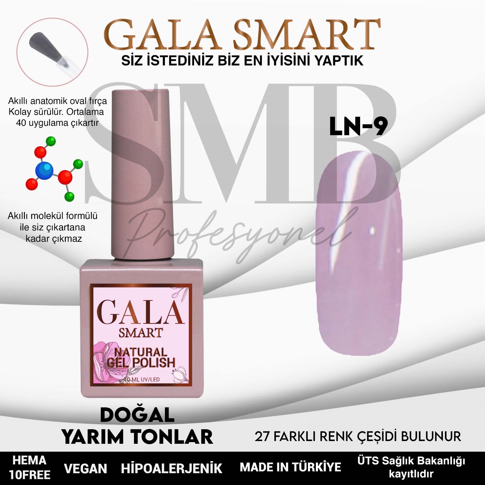 GALA SMART NATURAL KALICI OJE 10 mle LN9