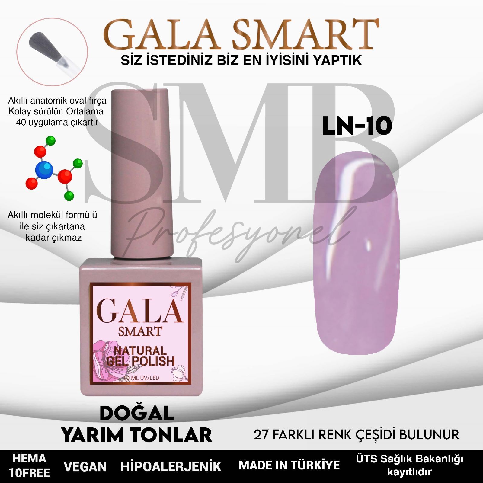 GALA SMART NATURAL KALICI OJE 10 mle LN10