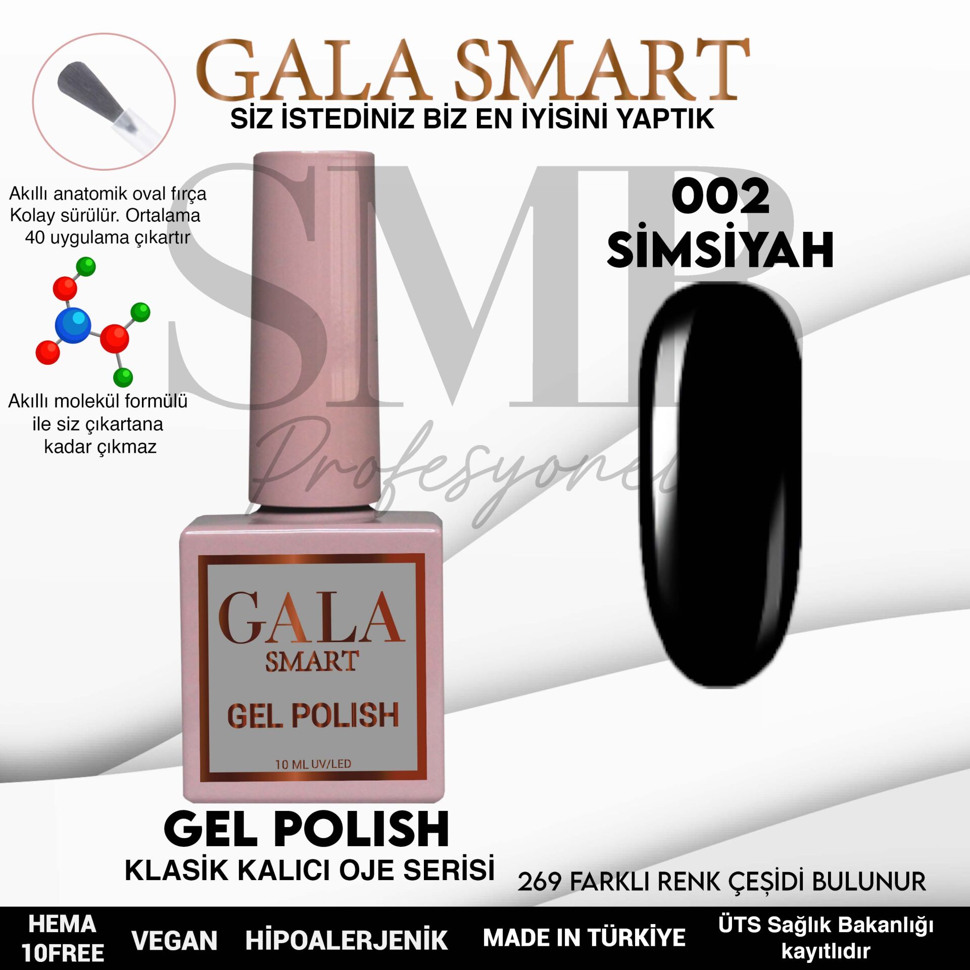 GALA SMART CLASSİC KALICI OJE 10 mle NO:002