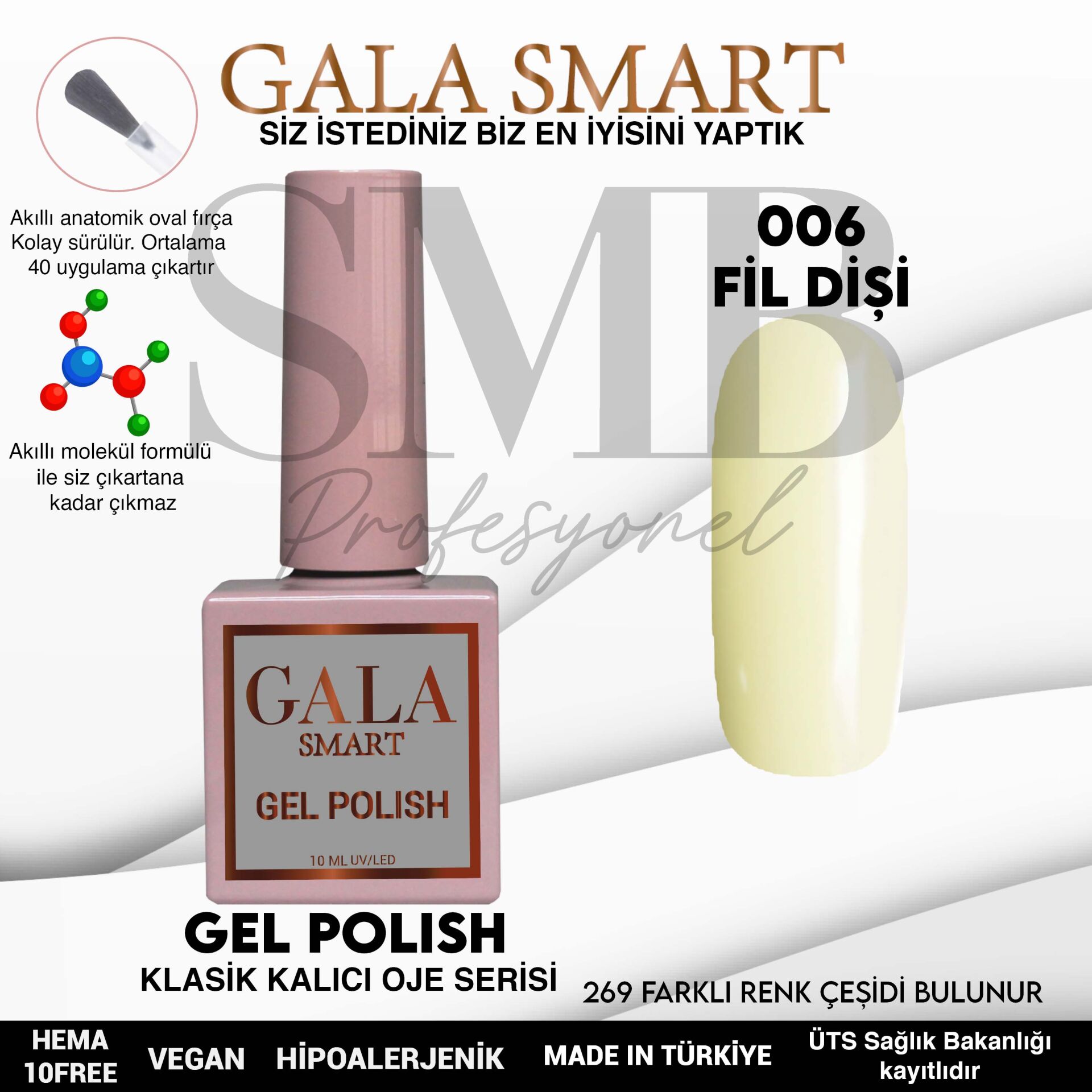 GALA SMART CLASSİC KALICI OJE 10 mle NO:006