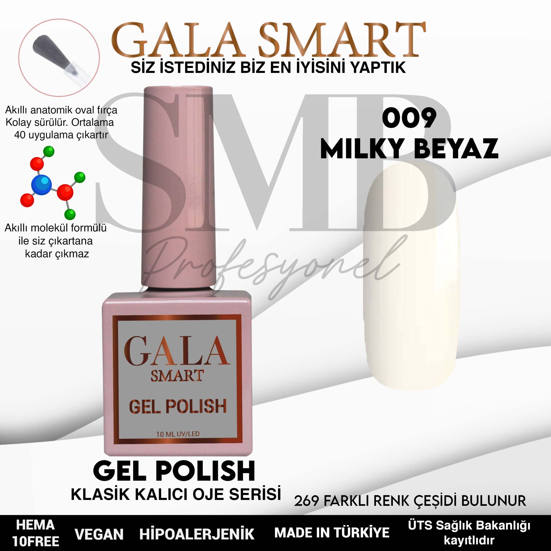 GALA SMART CLASSİC KALICI OJE 10 mle NO:009