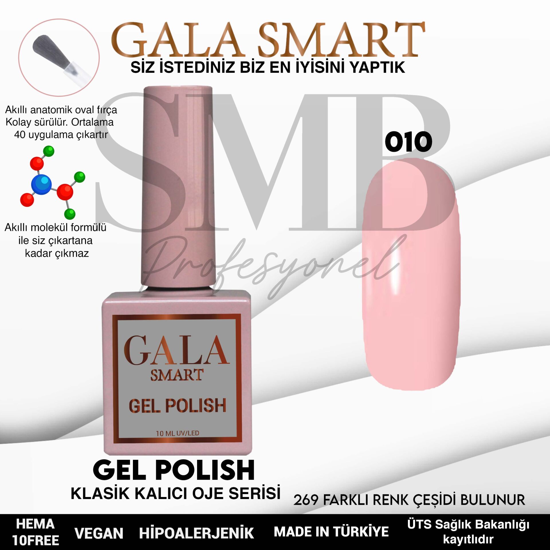 GALA SMART CLASSİC KALICI OJE 10 mle NO:010