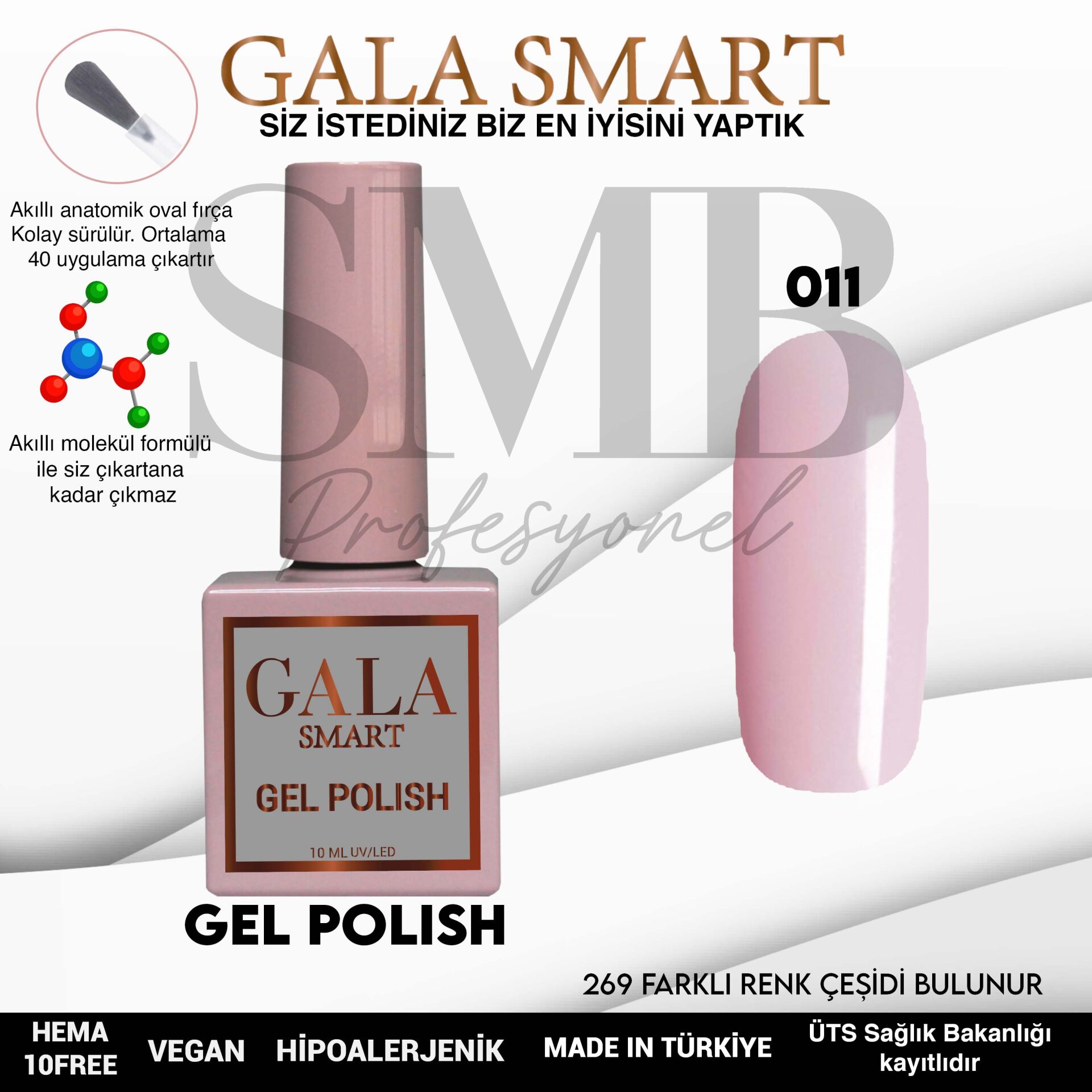 GALA SMART CLASSİC KALICI OJE 10 mle NO:011