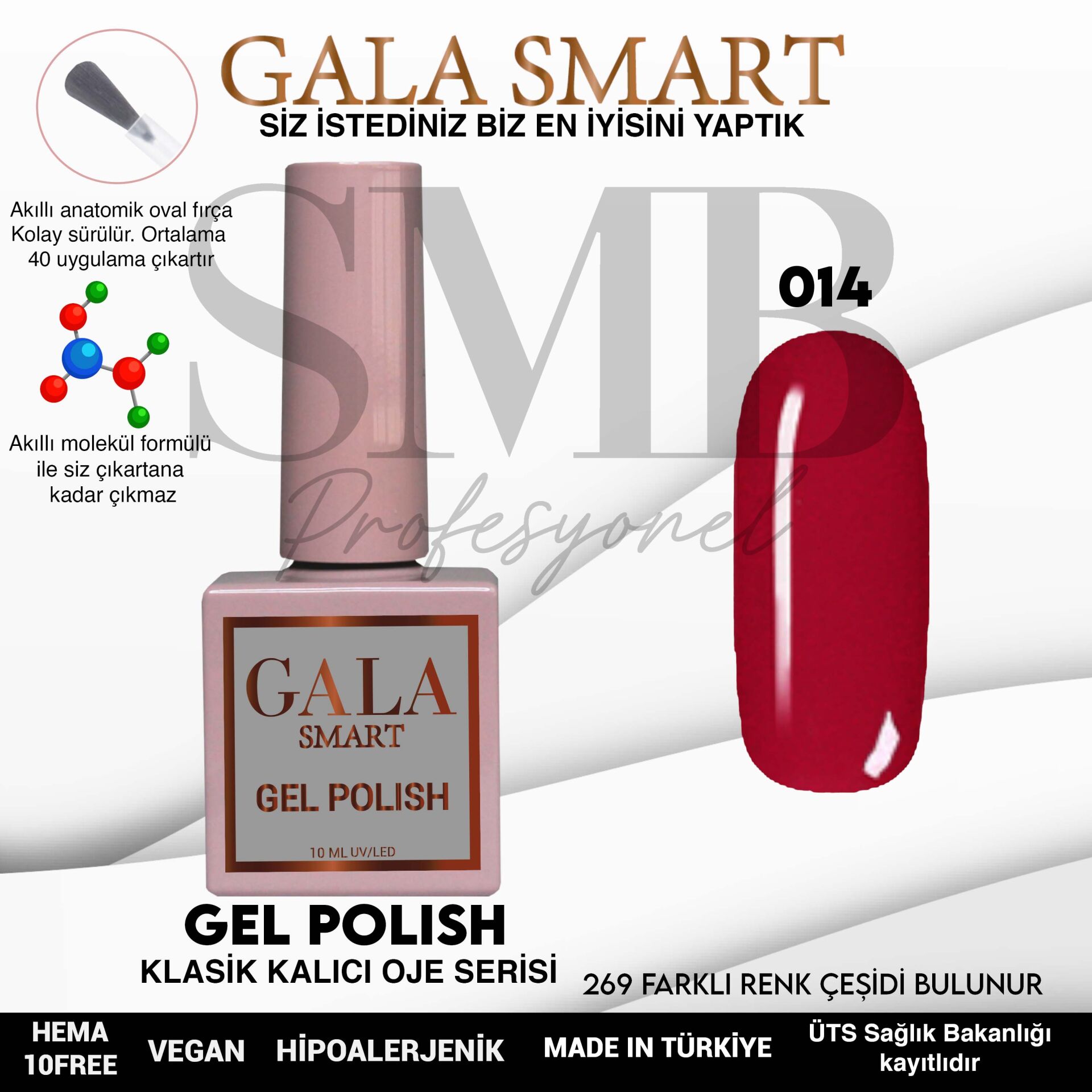 GALA SMART CLASSİC KALICI OJE 10 mle NO:014