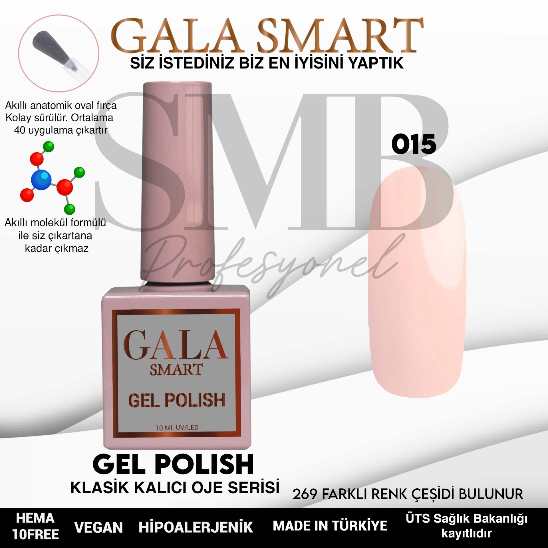 GALA SMART CLASSİC KALICI OJE 10 mle NO:015