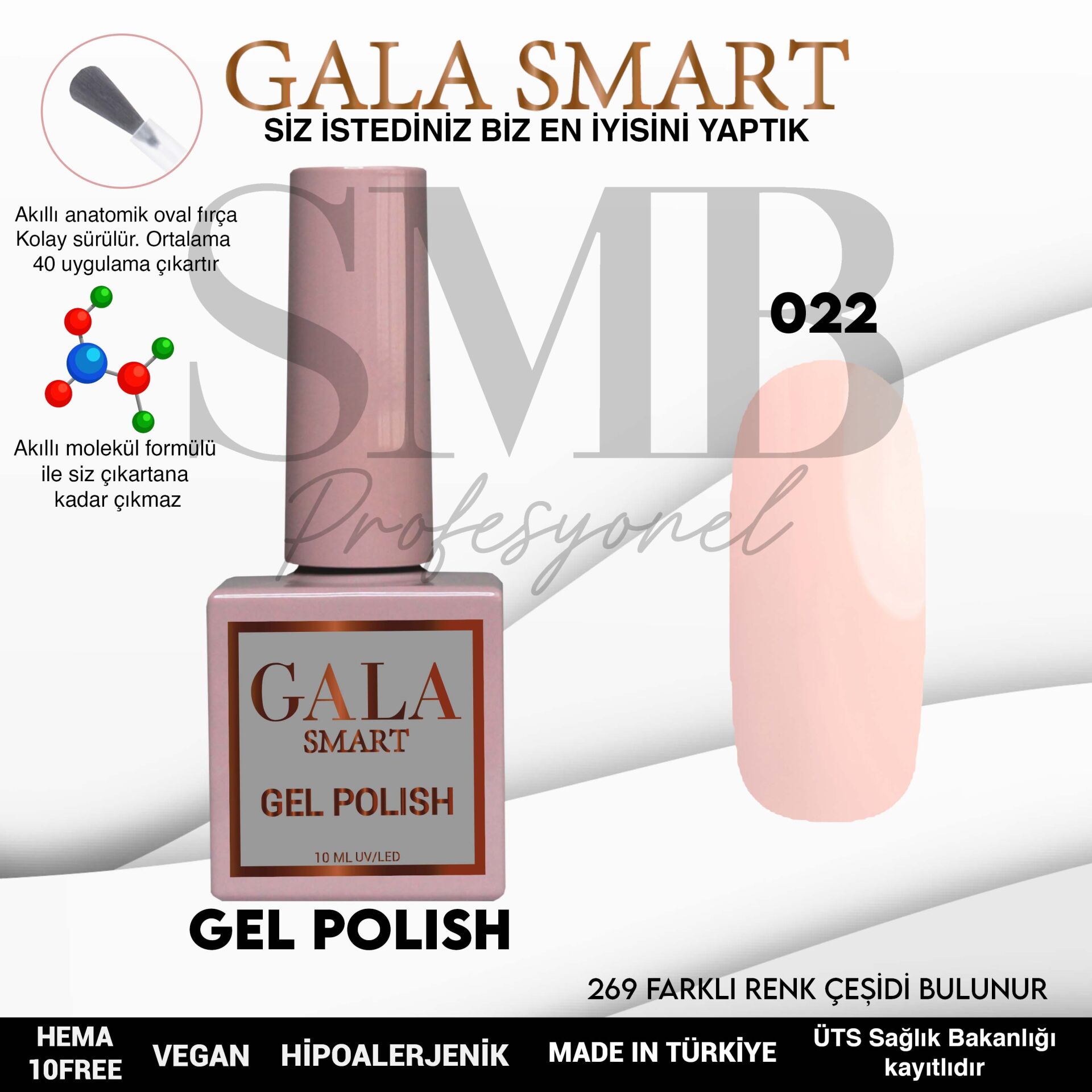GALA SMART CLASSİC KALICI OJE 10 mle NO:022