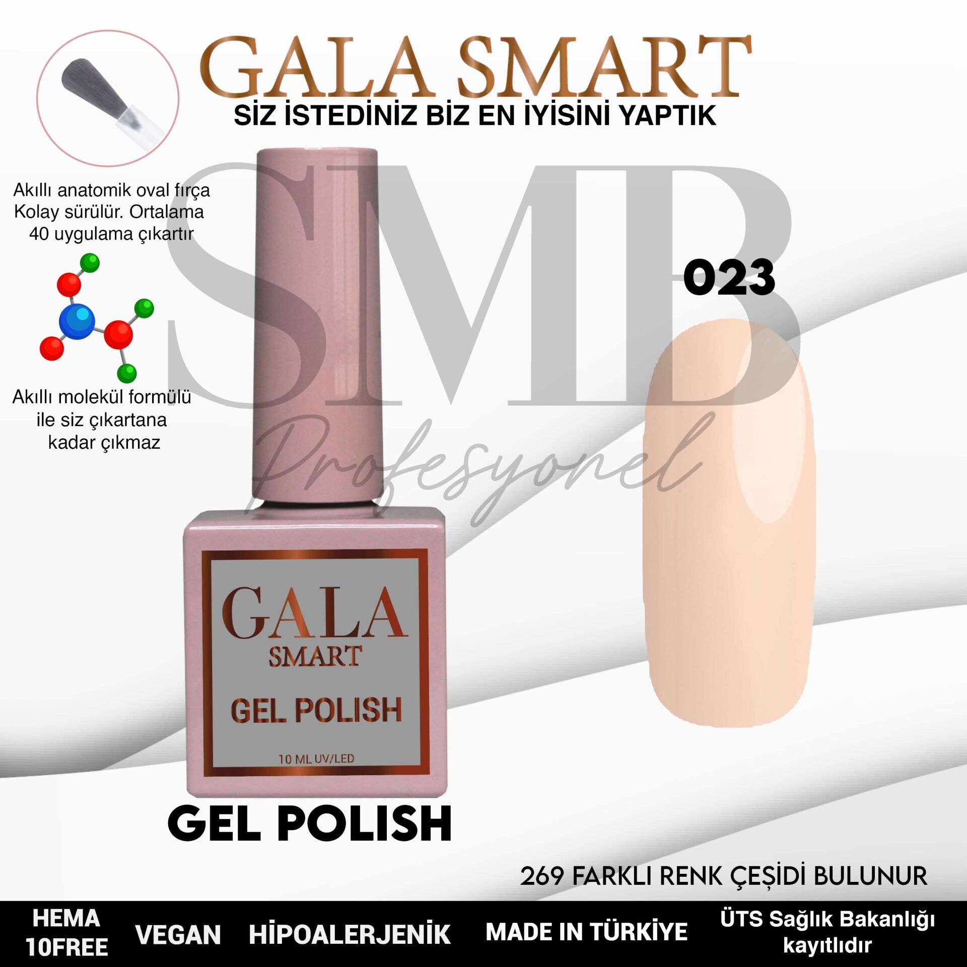 GALA SMART CLASSİC KALICI OJE 10 mle NO:023