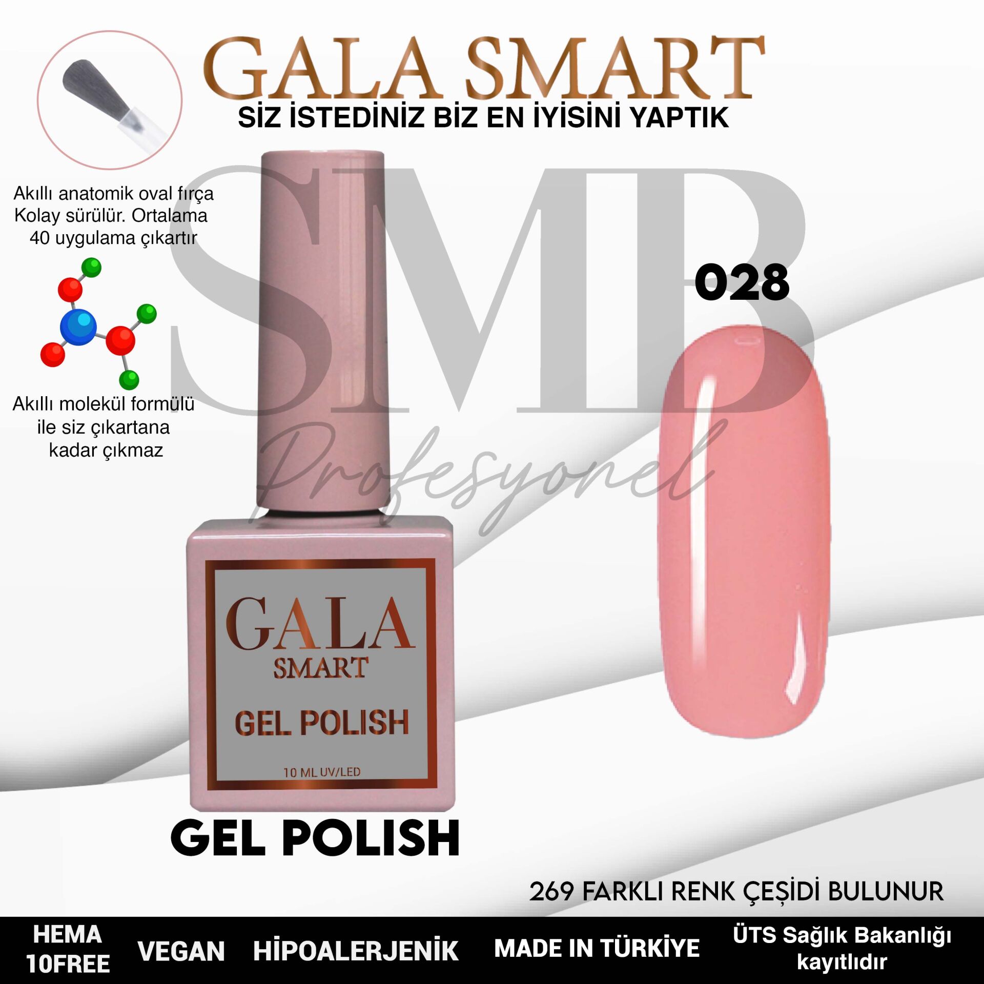 GALA SMART CLASSİC KALICI OJE 10 mle NO:028