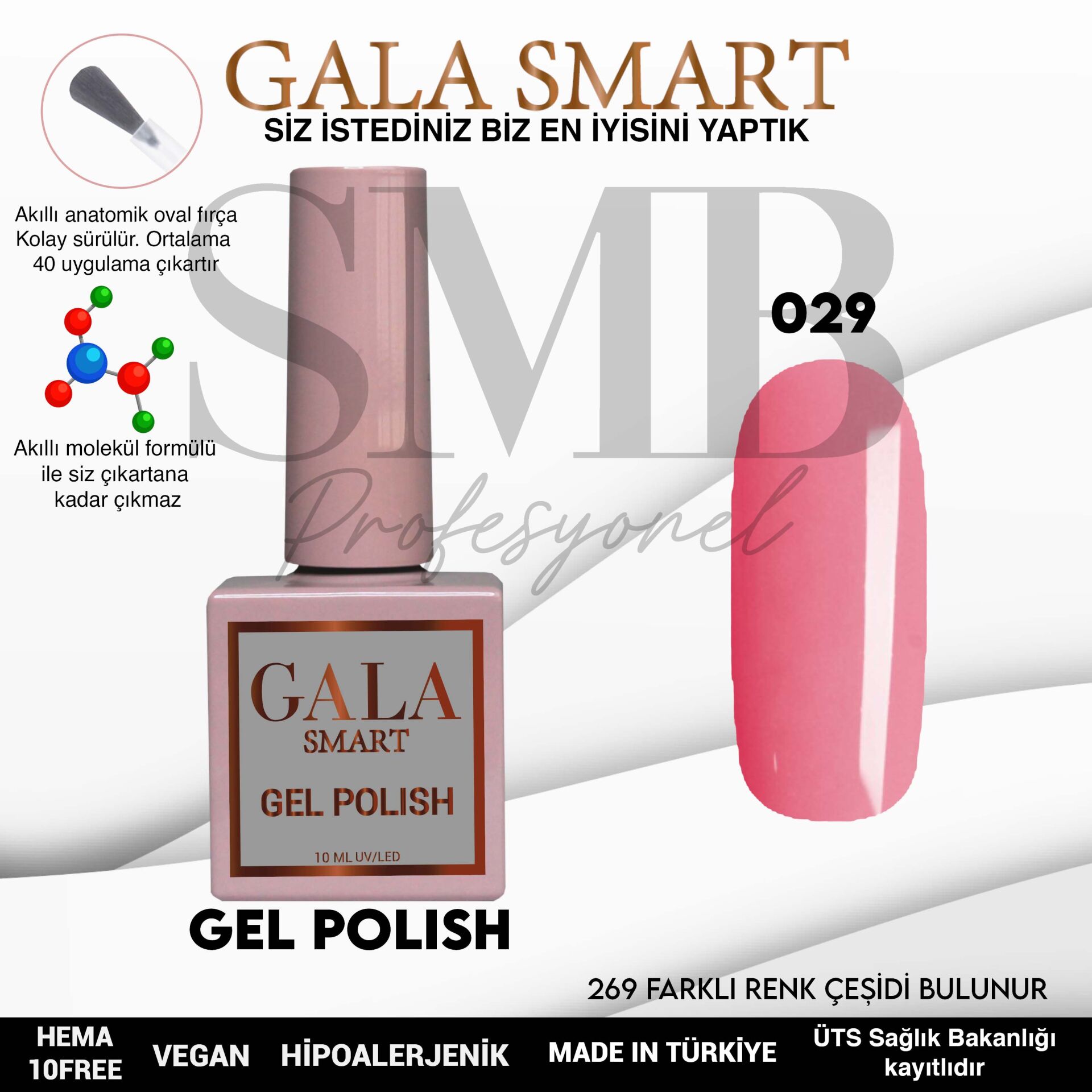 GALA SMART CLASSİC KALICI OJE 10 mle NO:029