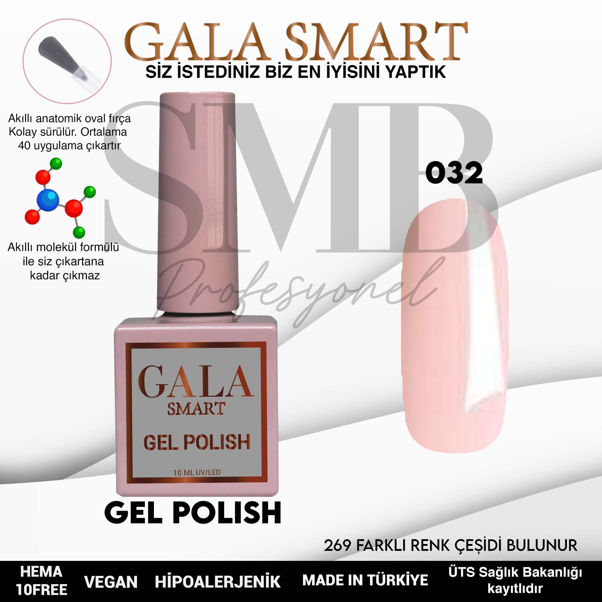 GALA SMART CLASSİC KALICI OJE 10 mle NO:032