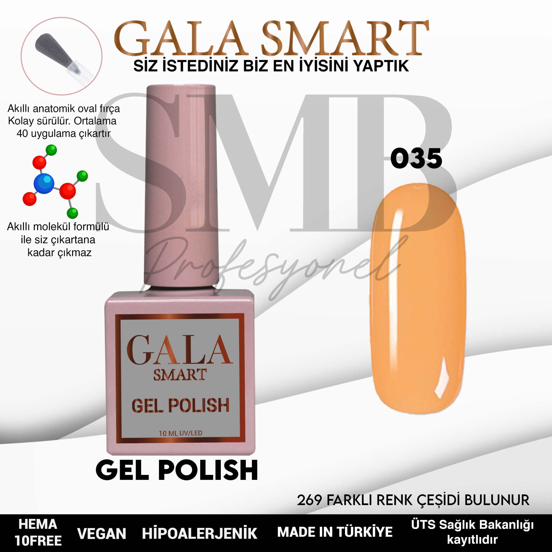 GALA SMART CLASSİC KALICI OJE 10 mle NO:035