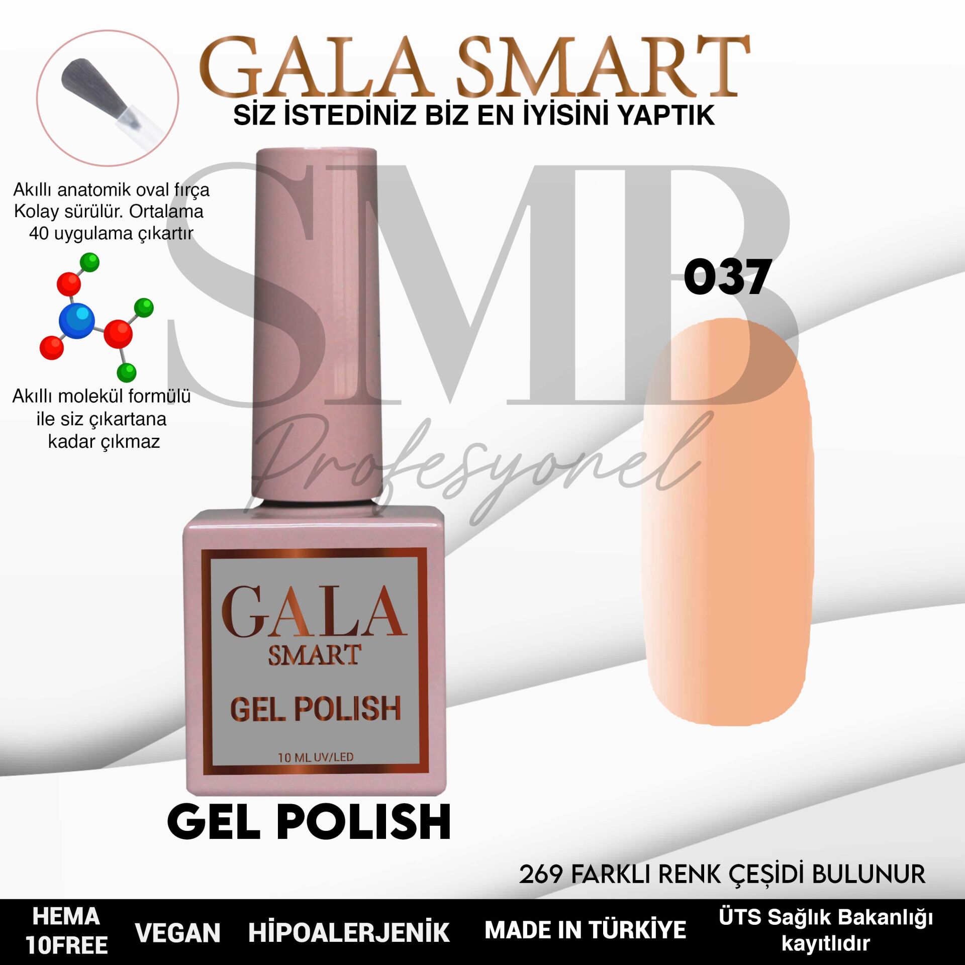GALA SMART CLASSİC KALICI OJE 10 mle NO:037