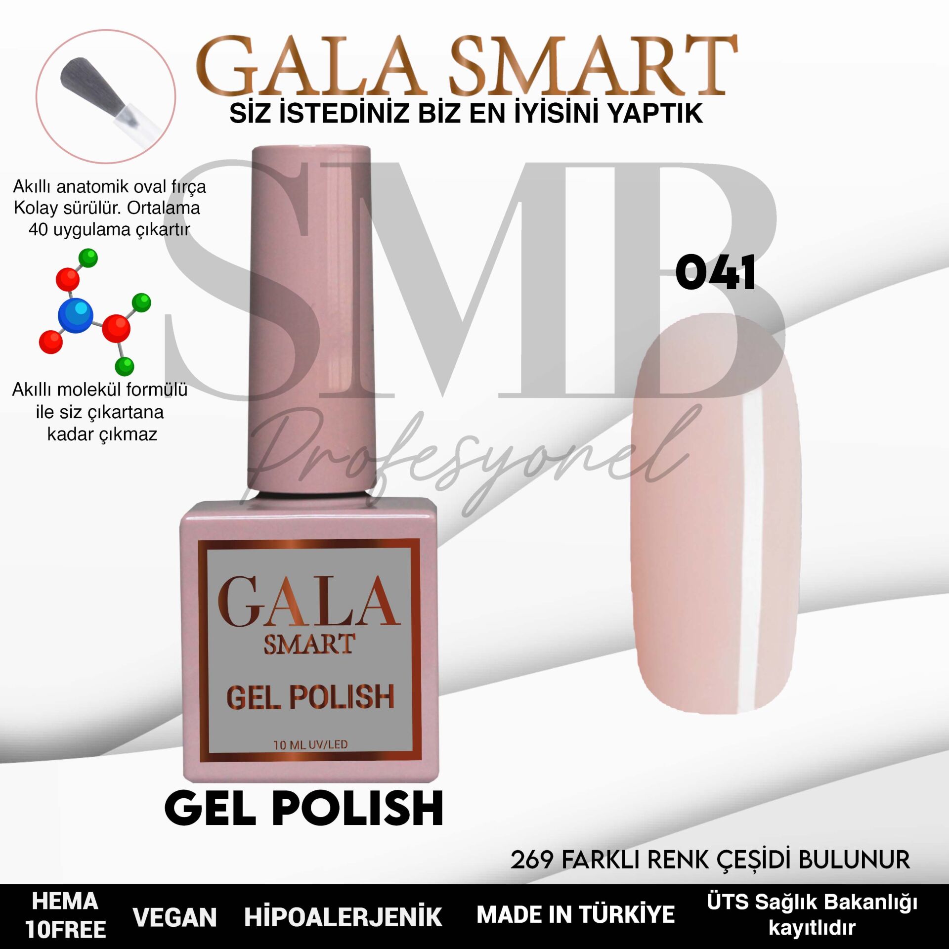 GALA SMART CLASSİC KALICI OJE 10 mle NO:041