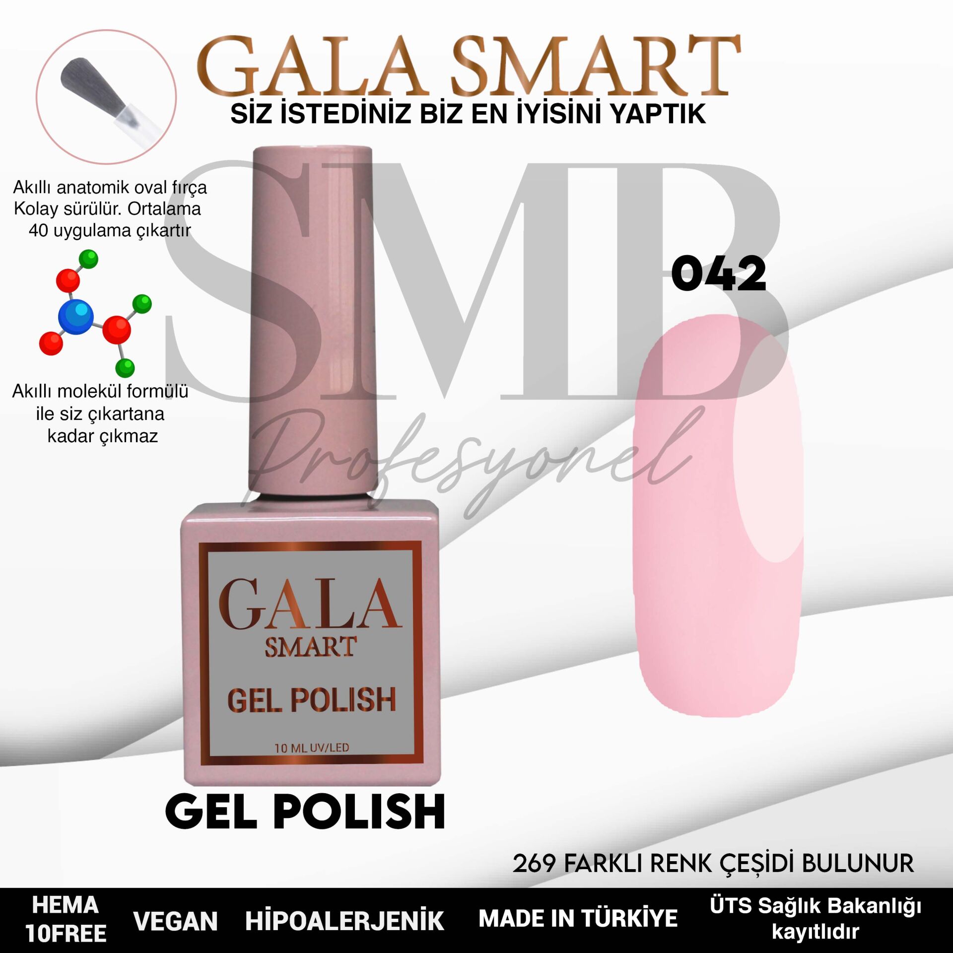 GALA SMART CLASSİC KALICI OJE 10 mle NO:042