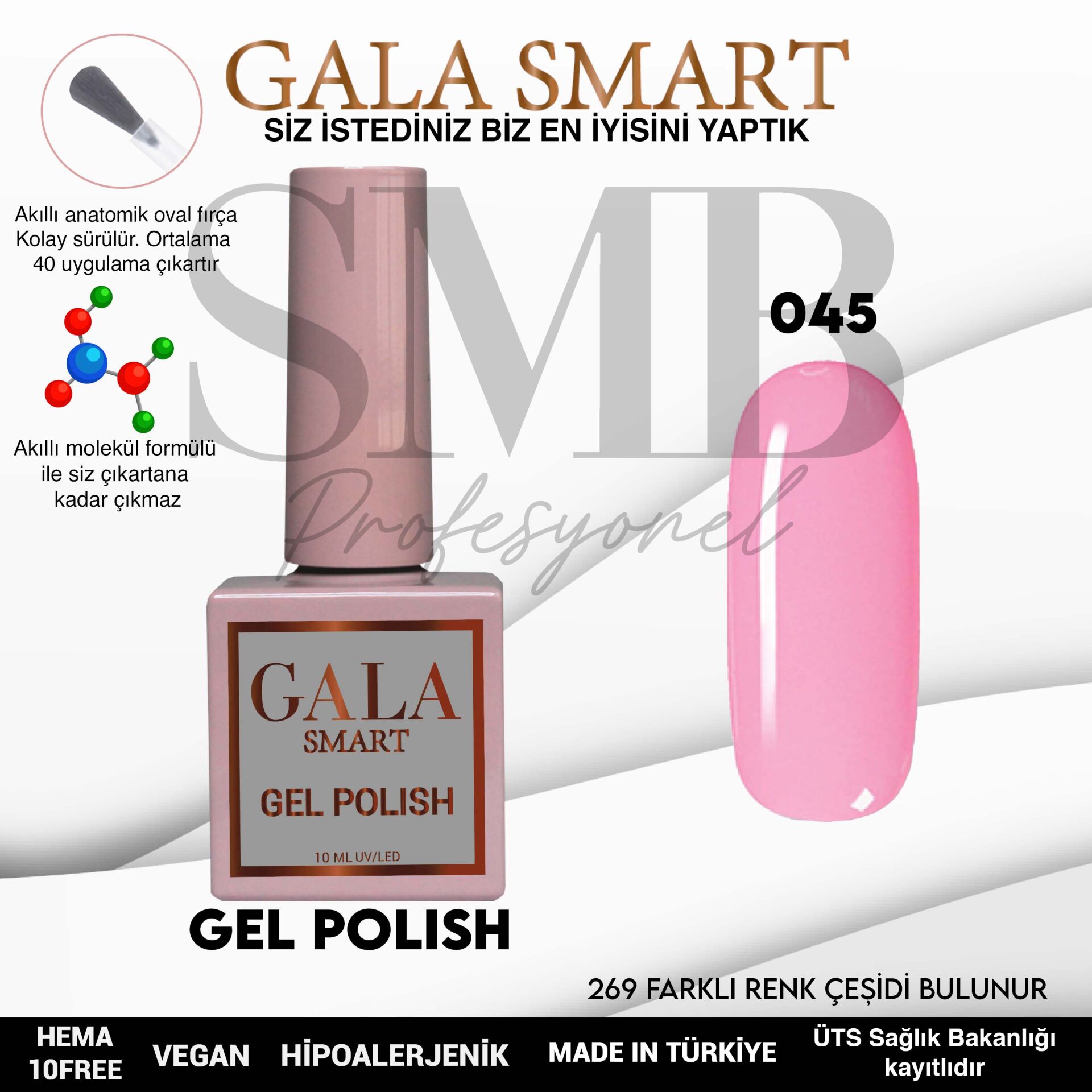 GALA SMART CLASSİC KALICI OJE 10 mle NO:045